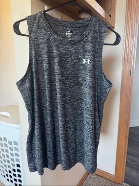 Under Armour Black/Gray Heather Women's Muscle Tank